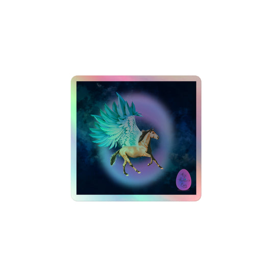 Pegasus night-time Holographic sticker